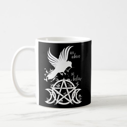 As Above So Below Pentacle Triple Moon Pentagram W Coffee Mug