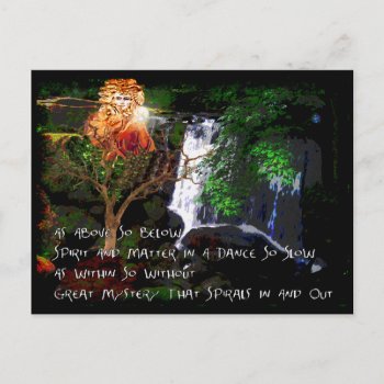 As Above So Below Postcard by Crazy_Card_Lady at Zazzle
