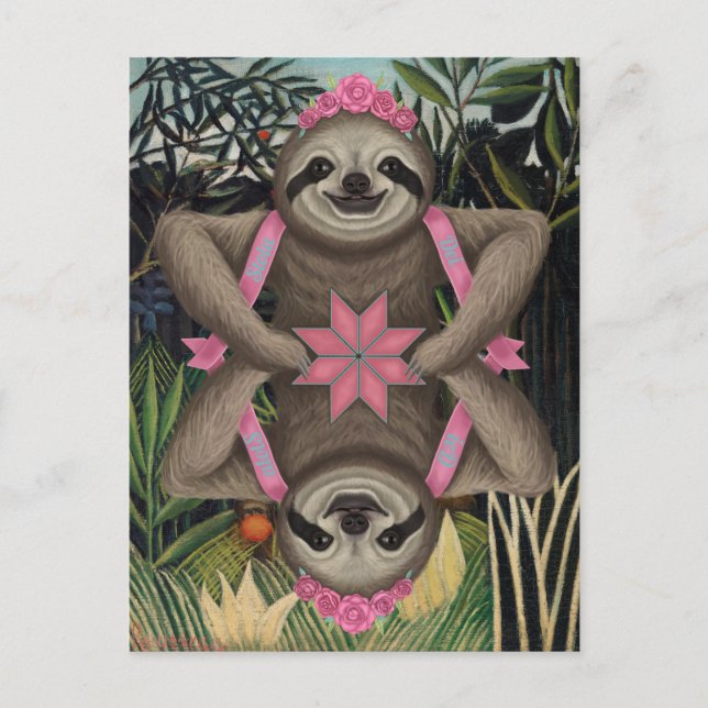 As Above So Below Sloth Postcard (Front)
