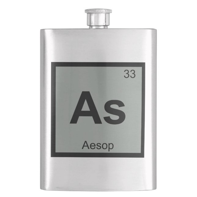 As - Aesop Fables Chemistry Periodic Table Symbol Flask (Front)
