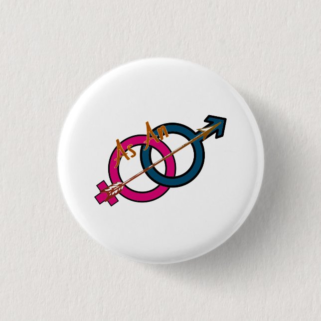 'As An Arrow' logo button (Front)