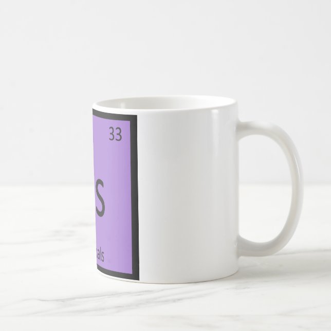 As - Animals Chemistry Periodic Table Element Coffee Mug (Right)