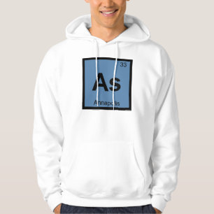 As - Annapolis Maryland Chemistry Periodic Table Hoodie