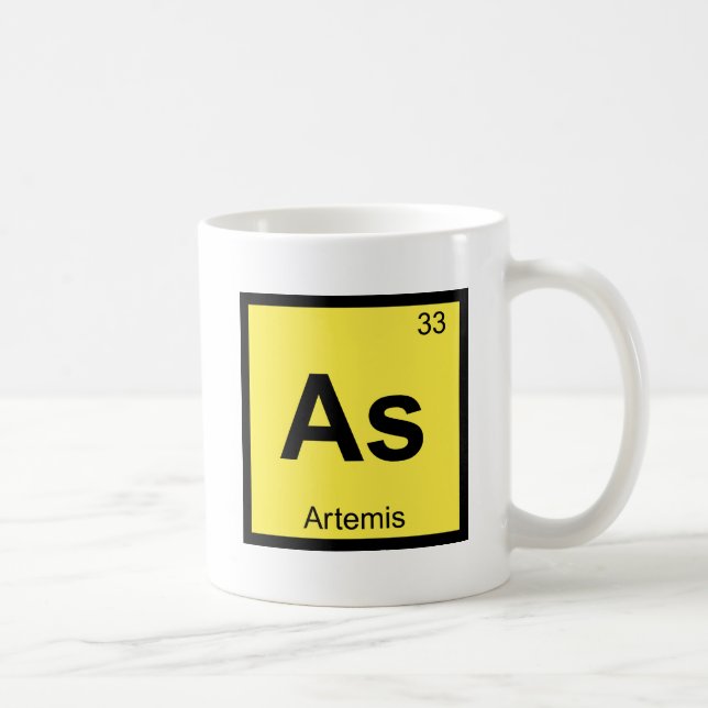 As - Artemis Goddess Chemistry Periodic Table Coffee Mug (Right)