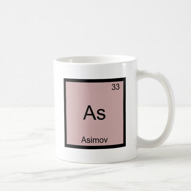 As - Asimov Funny Chemistry Element Symbol Tee Coffee Mug (Right)