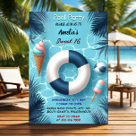 As Boy Fun Teen Adult Pool Party Sweet 16 Birthday Invitation<br><div class="desc">Dive into fun with the As Boy Fun Teen Adult Pool Party Sweet 16 Birthday Invitation! Perfect for celebrating a Sweet 16 or any birthday bash, this vibrant design sets the tone for an exciting pool party. The colorful and playful layout promises a day filled with swimming, laughter, and unforgettable...</div>