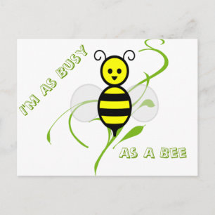 As Busy As A Bee Postcard
