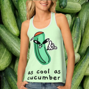 As Cool As Cucumber – Fun Tank Top