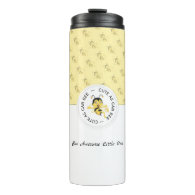 As Cute As Can Bee Cartoon | Personalized Monogram Thermal Tumbler