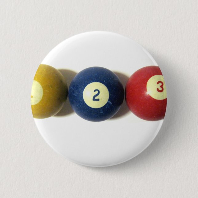 As Easy As, One, Two, or Three Pinback Button (Front)