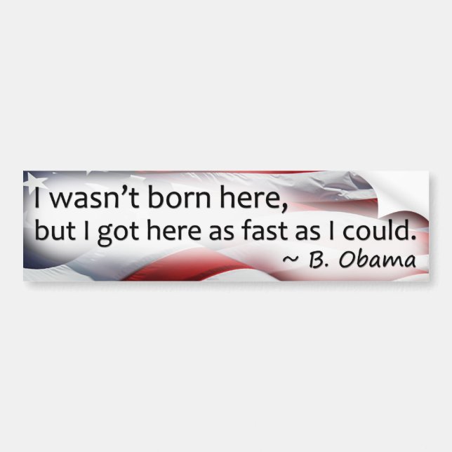 As fast as I could Bumper Sticker (Front)
