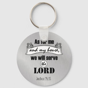 As for Me and My House Bible Verse Keychain
