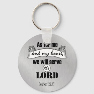 As for Me and My House Bible Verse Keychain