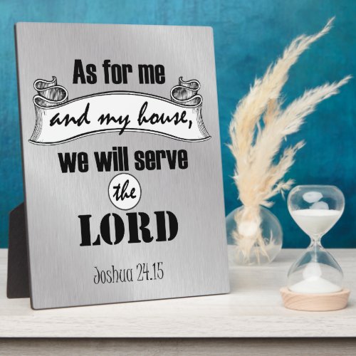 As for Me and My House Bible Verse Plaque