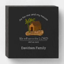 As For Me And My House - Joshua 24:15 Bible Verse