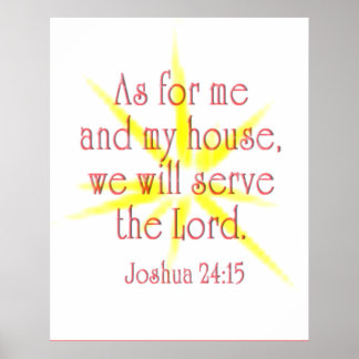 AS FOR ME aND MY HOUSE Poster