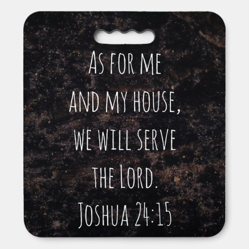 As for me and my house scripture seat cushion