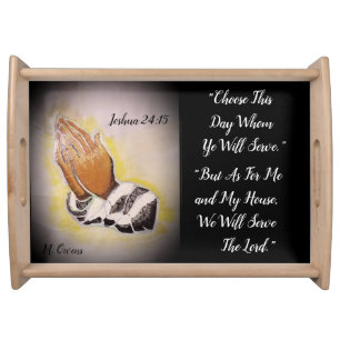 "As For Me and My House" Serving Tray