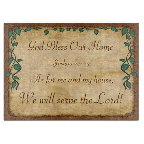 As for Me and My House We Will Serve the Lord Cutting Board