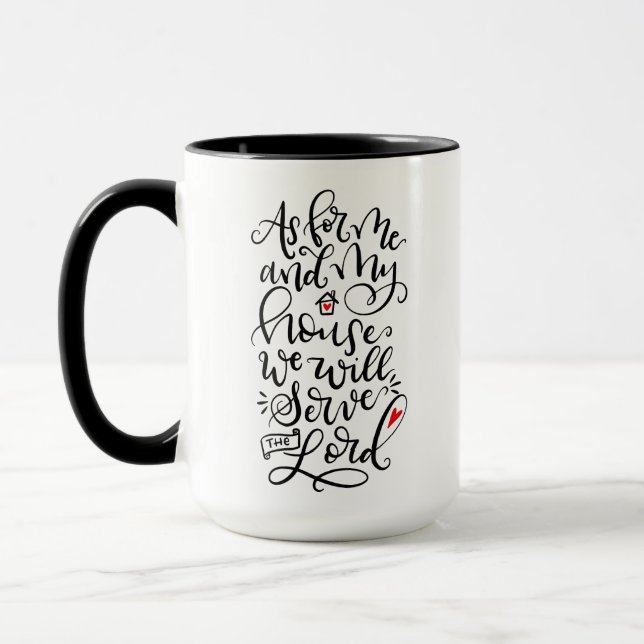As for me and my house we will serve the Lord Mug (Left)