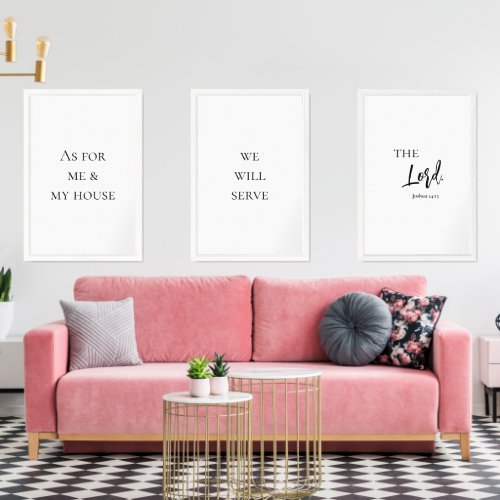 As for me and my house we will serve the Lord Wall Art Sets