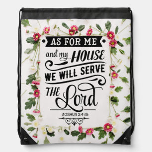 As For Me & My House Drawstring Bag