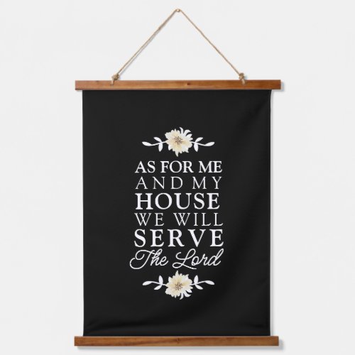 As For Me  My House Joshua 2415 Bible Verse Hanging Tapestry