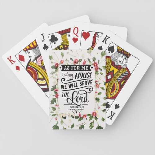 As For Me  My House Playing Cards