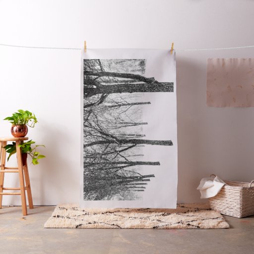 as I side with trees Fabric