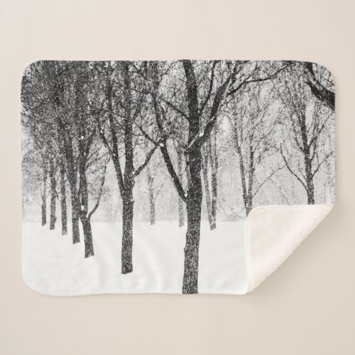 as I side with trees Sherpa Blanket