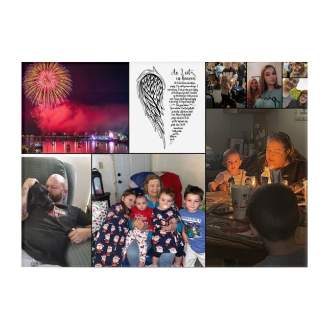 As I sit in heaven custom photo Acrylic Print (Front)