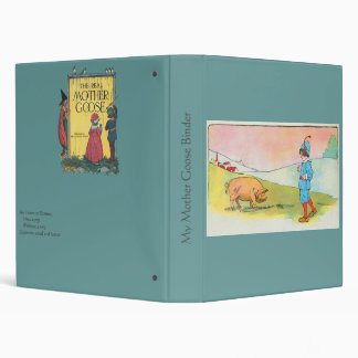 As I Went to Bonner I Met a Pig - Nursery Rhyme 3 Ring Binder