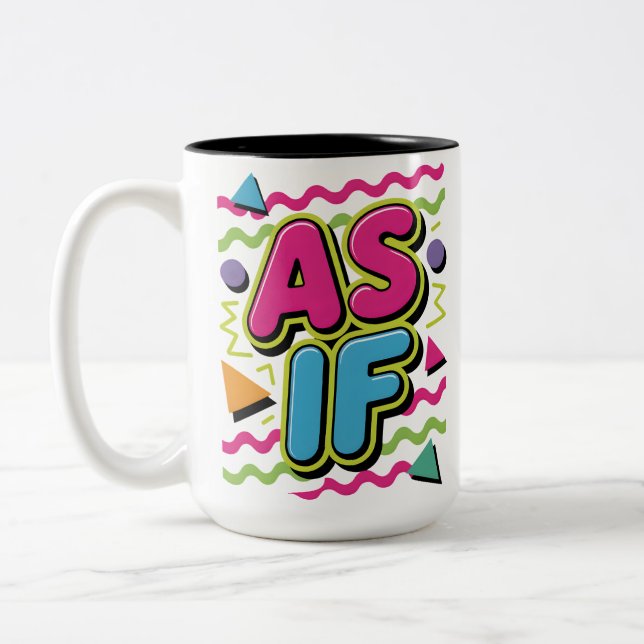 As If Sarcasm Two-Tone Coffee Mug (Left)