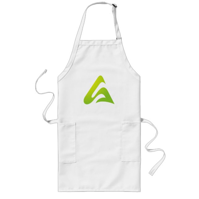AS Initial Logo by Ahsacom T-Shirt Long Apron (Front)