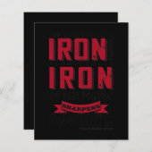 As Iron Sharpens Iron, So One Person Sharpens (Front/Back)