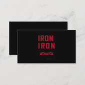 As Iron Sharpens Iron, So One Person Sharpens Business Card (Front/Back)