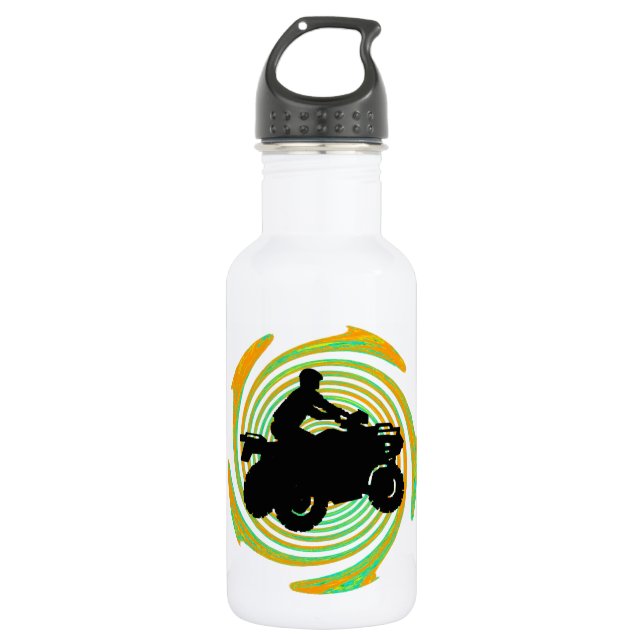 AS IT ROLLS STAINLESS STEEL WATER BOTTLE (Front)
