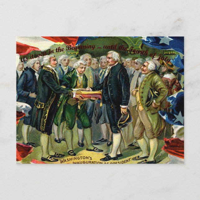 As it was in the Beginning ... 4th of July Postcard (Front)