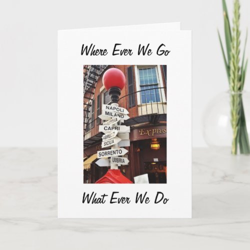 AS LONG AS I AM WITH YOU CHRISTMAS WILL BE HAPPY HOLIDAY CARD