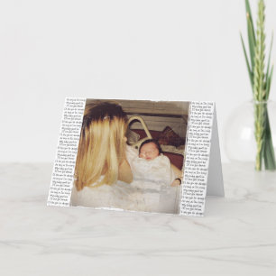 As long as I’m living my baby you’ll be Letterpress Thank You Card