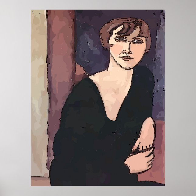 As Margo,  Woman Abstract Poster (Front)