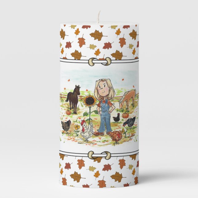 AS-MFALL PILLAR CANDLE (Front)