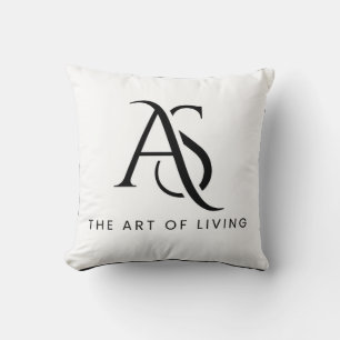 AS Monogram: Art of Living Throw Pillow