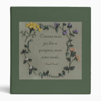As My Garden Flourished (French)1" Binder