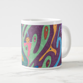 "As One" Abstract Art Giant Coffee Mug