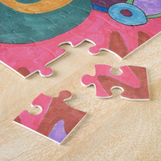 "As One" Abstract Art Poster Jigsaw Puzzle