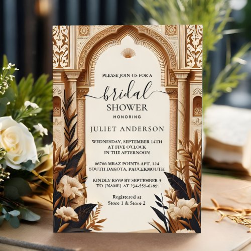 As Rustic Fiesta Rustic Bold Spanish Bridal Shower Invitation