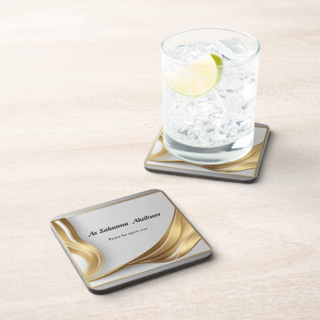 As Salaamu Alaikum Beverage Coaster (Right Side)