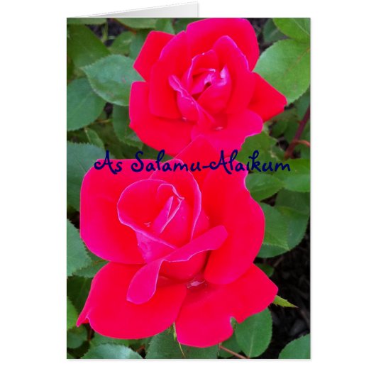 As Salamu-Alaikum Card (Front)