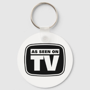 As Seen on TV - Black and White Keychain